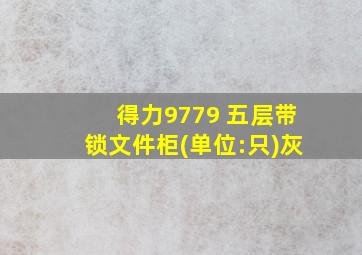 得力9779 五层带锁文件柜(单位:只)灰